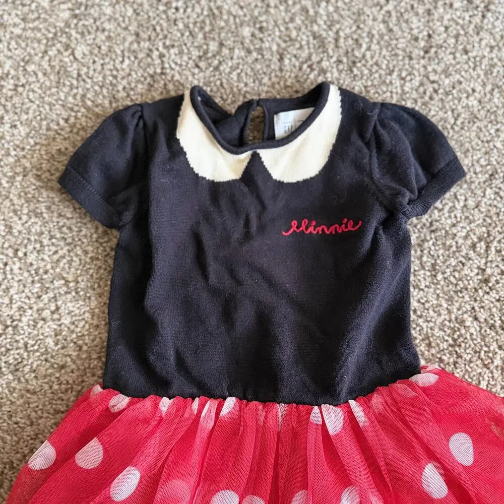 Gap × Disney Baby Minnie Mouse Tulle Dress Size 6-12 Months